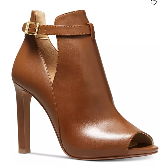 Michael Kors Shoes - MICHAEL MICHAEL KORS Women's Lawson High-Heel Buckled Open Toe Heels Shooties 8